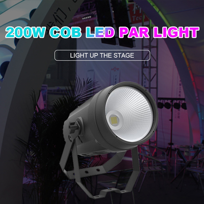 Éclairage de scène 200w Cob Led Par Light Dmx 512 Cob Led Outdoor Cob Par Light