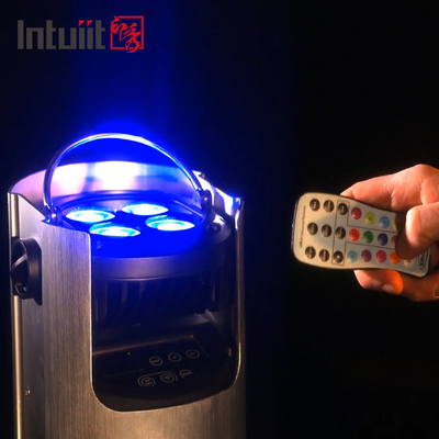 Lumière à piles sans fil d'étape de la disco LED du DJ de tache d'Uplight de pair de DMX IR Wifi 4x12w