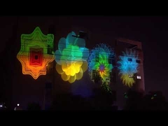 Projecteur Gobo Extérieur Zoom LED Effet Vague Contrôle DMX Sans Fil