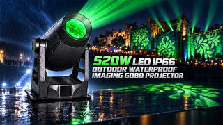 Projecteur imageur LED 520W Projecteur Gobo extérieur IP66