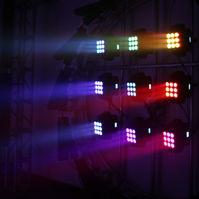 lavage de 9*10W RGBW 4 In1 LED déplaçant le pixel léger du DJ 3x3 Matrix d'intense luminosité