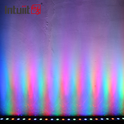 Joint professionnel de mur de lumières de stroboscope des guides optiques DMX RVB LED d'étape de 24*0.5W LED