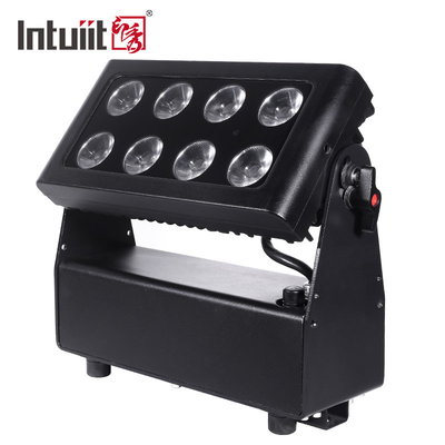 IP65 8x15w 4 en 1 LED ville couleur laveuse extérieure batterie lumière d'inondation pour parc à thème