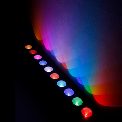 10x9W RGB DMX 3in1 LED lampe de lavage de paroi lumière linéaire de la barre de lavage