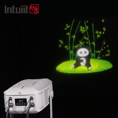 Projection de logo personnalisé laser étanche à l'extérieur porte intérieure plancher rotatif gobo projecteur 400w lumière de scène à LED