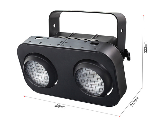 Éclairage du public de scène 2 yeux RGBW 4in1 aveugle à cob led 200W pour Disco Éclairage de scène