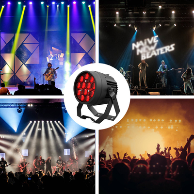 12x10W RGBW 4in1 LED Par Light Lampes de scène pour les performances et les effets lumineux