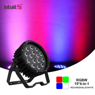 90w RGBW Led Flat Par Light Lumière de scène Dmx Contrôle DJ Disco Pour la fête Église de mariage