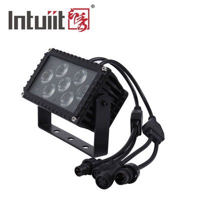 7x3W RGBW LED extérieur 25 degrés angle de projection architecturale projecteur Façade lumière pour bâtiment