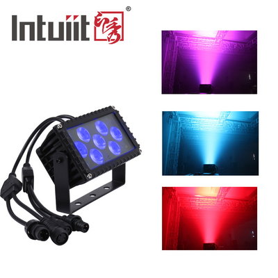 7x3W RGBW LED extérieur 25 degrés angle de projection architecturale projecteur Façade lumière pour bâtiment