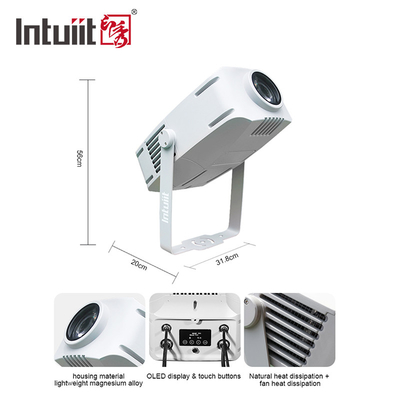 Projecteur Gobo extérieur de 200w Projecteur publicitaire LED rotatif résistant à l'eau