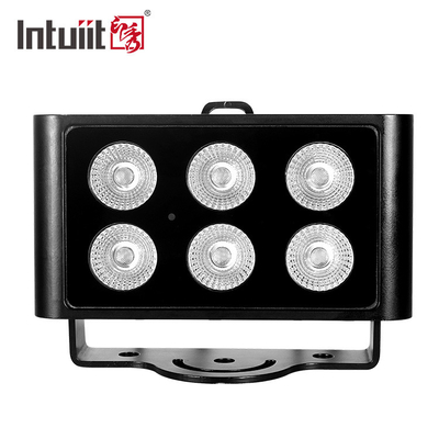 Éclairage extérieur de paysage architectural à LED de nouvelle conception Angle de faisceau étroit IP65 6*5W RGBW DMX512 projecteurs à LED