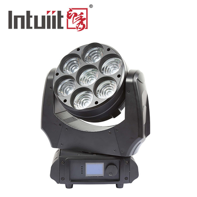 Lumière de tête mobile à LED 7x40w RGBW 4in1 Faisceau Sharpy Avec Zoom Laver Éclairage de scène DJ Lumières