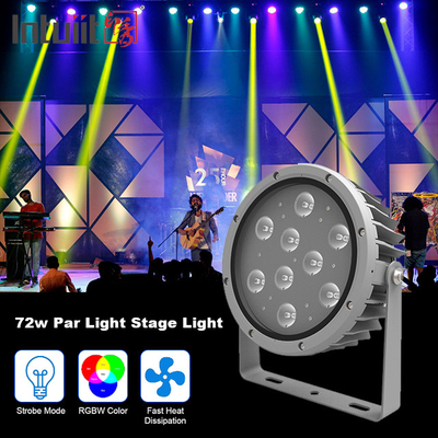 IP65 72W RGBW 4 dans des projecteurs de 1 jardin de LED