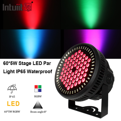 LED RGBW de haute puissance 60 par lumières DMX512 60x12W feux de disque lumière de fête lumière de scène pour la barre de plafond