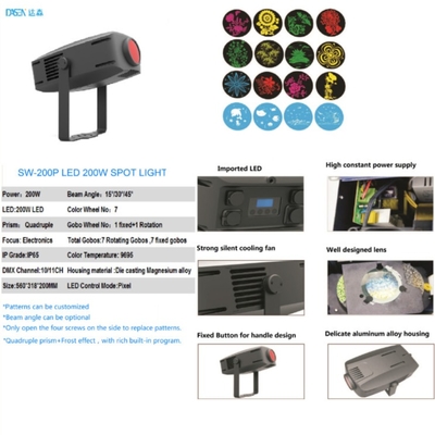 Lumières de projecteur du bourdonnement LED de Gobo