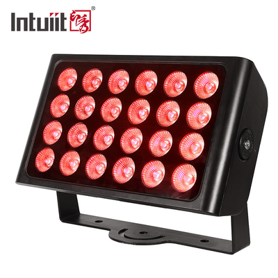 Éclairage LED résistant à l'eau 24pcs 160w RGBW 4 en 1 Ville Couleur Lumière 24*10w Extérieur LED Wall Washer Lampes de scène