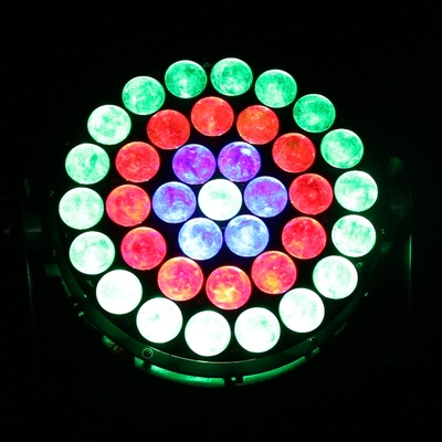 37x10W RGBW 4in1 Led Laver éclairage de scène DMX Professional Dj Lights 370W Zoom Bougeant la tête lumière pour la fête
