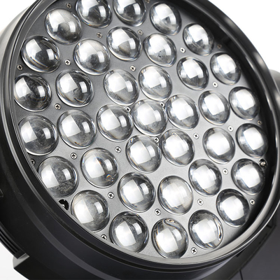 Led lavage 37pcs 10w rgbw zoom 37x10 led tête mobile zoom lavage tête mobile éclairage de scène événement DJ disco