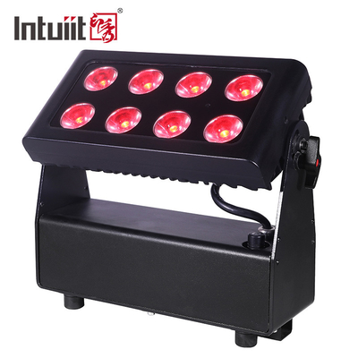 8X15W RGBW 4 en 1 LED Uplights Lumières de scène alimentées par batterie DJ Lumières à distance et DMX