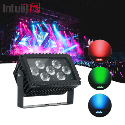 7x3W RGB extérieur Led Flood Light 25 degrés lave-murs DMX contrôle