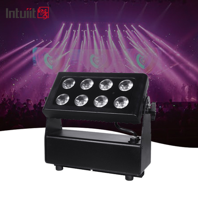 8X15W imperméable à l'eau IP65 alimenté par batterie DMX LED Wall Washers Lumières