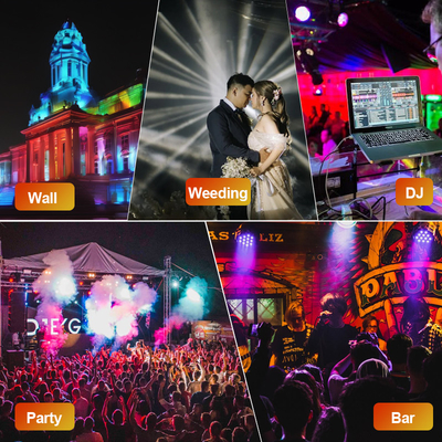 LED Bar RGBW 4 en 1 16x5W DMX LED Stage Dmx512 Laveuse murale extérieure Intérieure Dj Disco Lumières