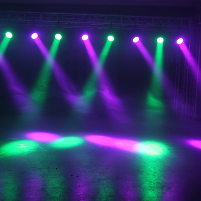 Lumières de tête mobiles 19x15W Zoom DJ Lumières RGBW Faisceau LED Effets de lavage Lumière de scène Pour l'activité Rave Événements de discothèque Show KTV