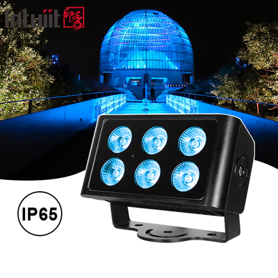 6x5W 4in1 RGBW LED DMX Wall Wash lumières IP65 extérieures LED ville couleur lumière Scène Performance DJ Party Light