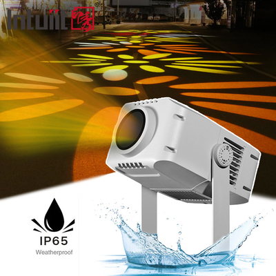100W pour la publicité extérieure LED Gobo Logo Projector Lumière rotative imperméable à l'eau DMX512 Contrôle Projecteur de faisceau d'aluminium IP65