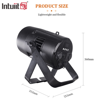 200W COB LED Light Zoom linéaire 10 à 55 degrés RGBW Salle de conférence de théâtre