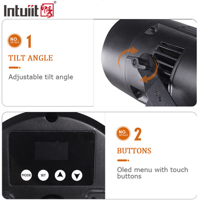 200W COB LED Light Zoom linéaire 10 à 55 degrés RGBW Salle de conférence de théâtre