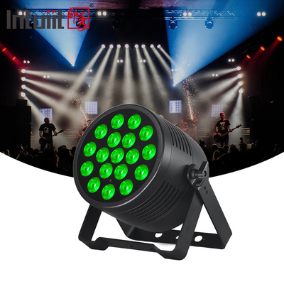 DJ Light 18pcs 20W 6IN1 RGBWA-UV Par plat extérieur Architectural Wash Light IP65 18x20W LED Par résistant à l'eau
