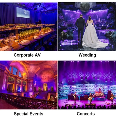 Puissant 18x20W extérieur RGBWA-UV 6in1 IP65 résistant à l'eau DJ Disco City Événement de mariage Scène LED Par Light