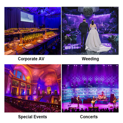 RGBWA-UV 7x20W Dmx Led Par Can Light pour le paysage extérieur de la scène