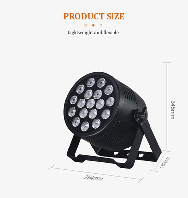 Lumière LED extérieure imperméable à l'eau 18*20W RGBWA+UV