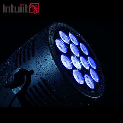 L'allumage d'aluminium RGBWA UV LED Par plat 12x20W éclairage DJ Par Cannes Dmx 512 Lumière de lavage éclairage de scène pour l'église