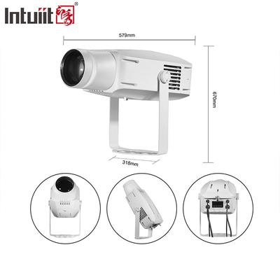 400W imperméable à l'eau IP65 LED GOBO Projecteur de projection de bâtiment extérieur Lumière de projection d'effet d'eau à commutation à quatre couleurs