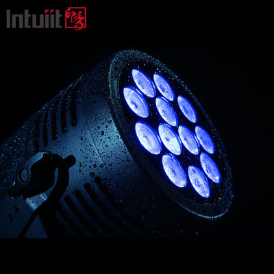 Lumières de scène LED extérieures DMX 12pcs*20W 6 en 1 RGBWA UV Par résistant à l'eau Lumière pour mariage / Scène / Disco / Concert