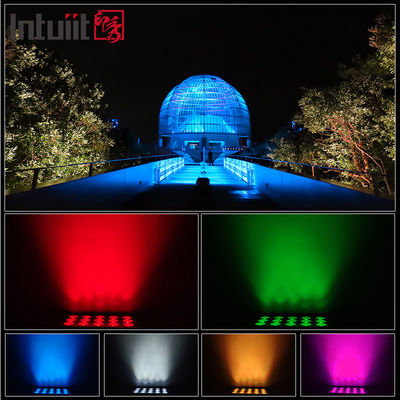Projecteur LED extérieur 15x5W RGBW 4-en-1 IP65 — Étanche DMX512, Faisceau Large pour Éclairage de Jardin, Scène et Bâtiment