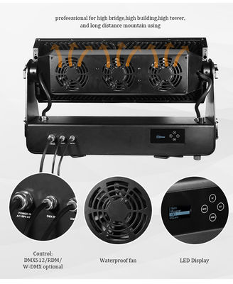 Projecteur LED RGBW 4 en 1 haute puissance 1500W pour fêtes de mariage et architectures paysagères