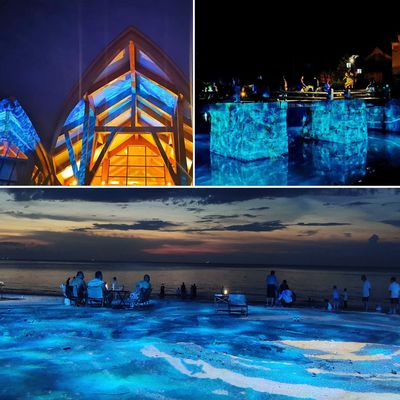 Projecteur Gobo à Ondulations d'Eau LED Extérieur 400W IP65, Effet de Lumière Vague d'Eau LED pour Scène