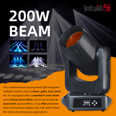 Projecteur asservi LED 200W IP66 extérieur faisceau étanche DJ événement concert projecteur de scène