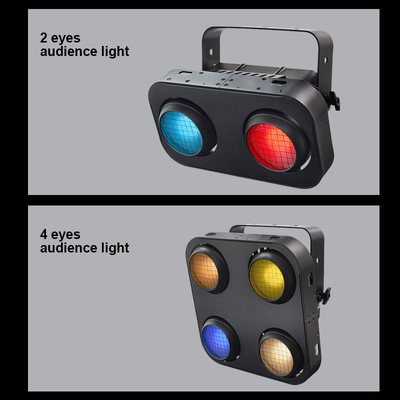 IP65 2 en 1 Ambre et blanc chaud imperméable à l'eau Cob Scene Blinder Light 4x90W 4Eyes Audience Dmx512 LED COB Blinder Light