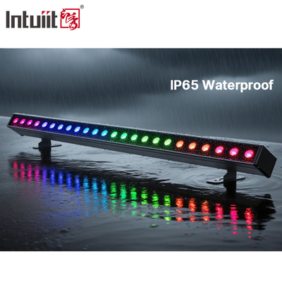 Projecteur mural LED DMX512 24x2W, alimentation par batterie, IP65 étanche, avec effets RGBW pour l'éclairage extérieur commercial