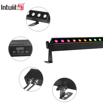 Projecteur mural LED DMX512 24x2W, alimentation par batterie, IP65 étanche, avec effets RGBW pour l'éclairage extérieur commercial