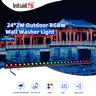 24*2W Led Wall Washer Light Ip65 Led Wall Washer Light Les lampes de lavage à l'air comprimé sont équipées d'une lampe LED à LED.