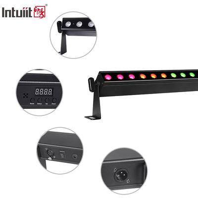 Barre de lumière de scène LED DMX à commande sonore et à batterie, 24*2W, pour DJ disco