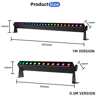Légère haute qualité 24X2W alimenté par batterie Rgbw 4In1 Dmx512 Lumière de scène Led Wall Washer