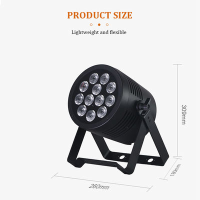Projecteur PAR à LED extérieur IP65 12x20w RGBWA-UV 6en1 pour événement DJ, Wash, DMX 512, étanche